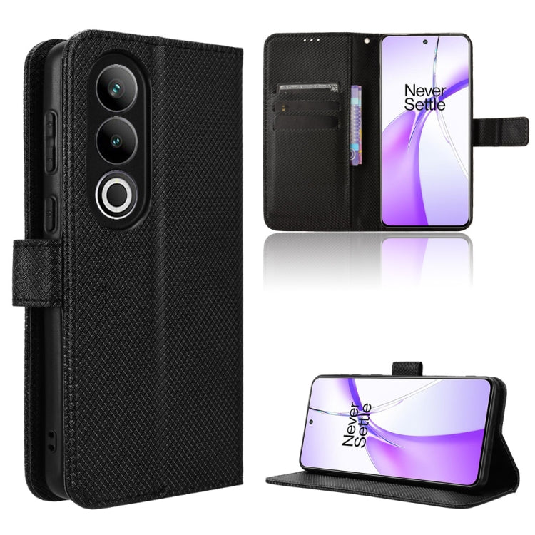 Diamond Texture Leather Phone Case, For OnePlus Ace 3 Pro, For OnePlus Ace 3V 5G, For OnePlus Nord CE4 5G, For OnePlus Nord N30 SE