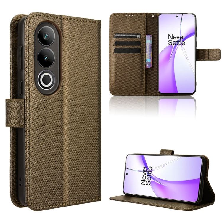 Diamond Texture Leather Phone Case, For OnePlus Ace 3 Pro, For OnePlus Ace 3V 5G, For OnePlus Nord CE4 5G, For OnePlus Nord N30 SE