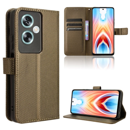 Diamond Texture Leather Phone Case, For OnePlus Ace 3 Pro, For OnePlus Ace 3V 5G, For OnePlus Nord CE4 5G, For OnePlus Nord N30 SE