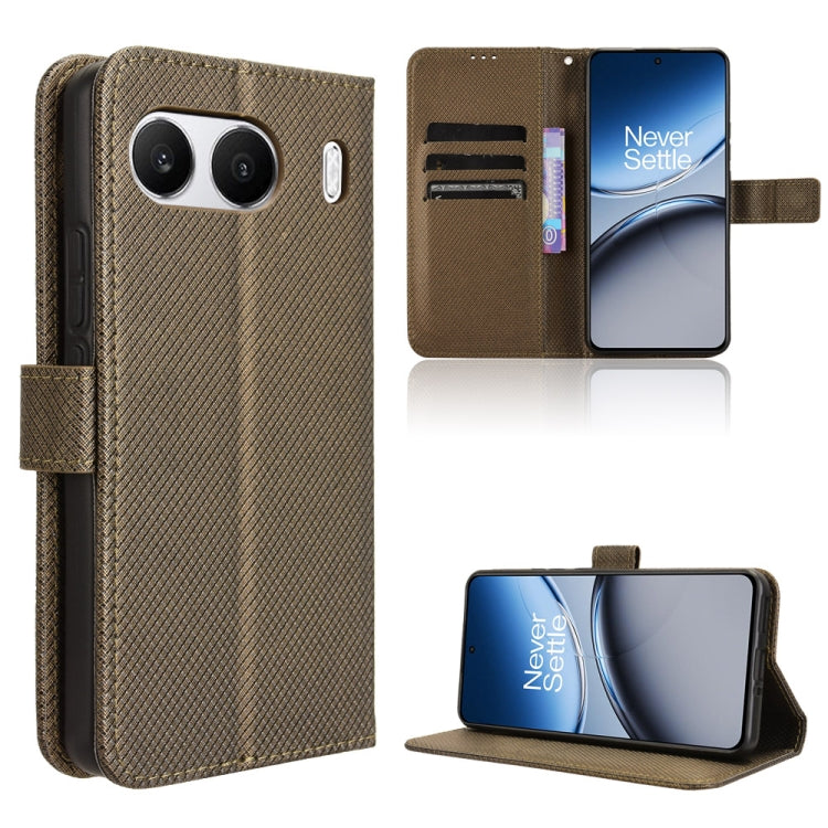 Diamond Texture Leather Phone Case, For OnePlus 13T, For OnePlus Ace 5 5G / 5 Pro 5G / 13R 5G, For OnePlus 13 5G, For OnePlus Nord 4 5G
