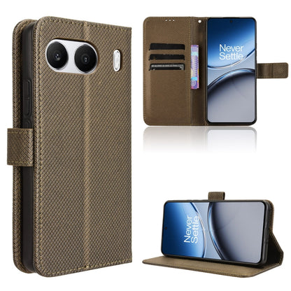 Diamond Texture Leather Phone Case, For OnePlus 13T, For OnePlus Ace 5 5G / 5 Pro 5G / 13R 5G, For OnePlus 13 5G, For OnePlus Nord 4 5G