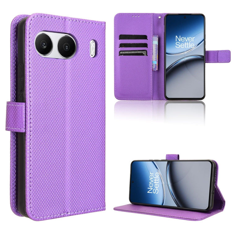 Diamond Texture Leather Phone Case, For OnePlus 13T, For OnePlus Ace 5 5G / 5 Pro 5G / 13R 5G, For OnePlus 13 5G, For OnePlus Nord 4 5G