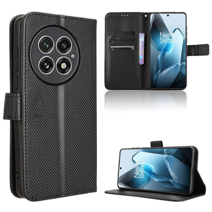 Diamond Texture Leather Phone Case, For OnePlus 13T, For OnePlus Ace 5 5G / 5 Pro 5G / 13R 5G, For OnePlus 13 5G, For OnePlus Nord 4 5G