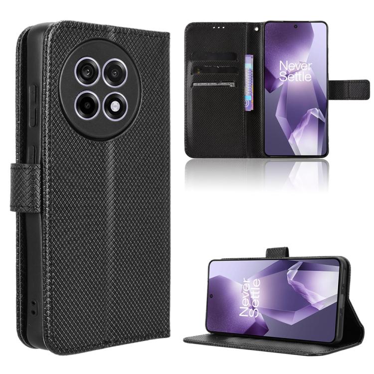Diamond Texture Leather Phone Case, For OnePlus 13T, For OnePlus Ace 5 5G / 5 Pro 5G / 13R 5G, For OnePlus 13 5G, For OnePlus Nord 4 5G