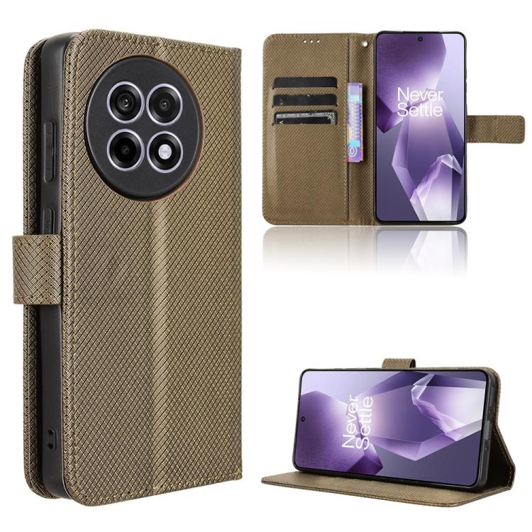 Diamond Texture Leather Phone Case, For OnePlus 13T, For OnePlus Ace 5 5G / 5 Pro 5G / 13R 5G, For OnePlus 13 5G, For OnePlus Nord 4 5G