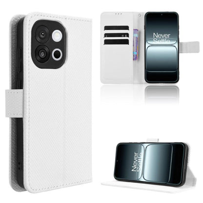 Diamond Texture Leather Phone Case, For OnePlus 13T, For OnePlus Ace 5 5G / 5 Pro 5G / 13R 5G, For OnePlus 13 5G, For OnePlus Nord 4 5G