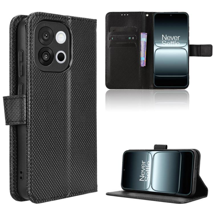Diamond Texture Leather Phone Case, For OnePlus 13T, For OnePlus Ace 5 5G / 5 Pro 5G / 13R 5G, For OnePlus 13 5G, For OnePlus Nord 4 5G