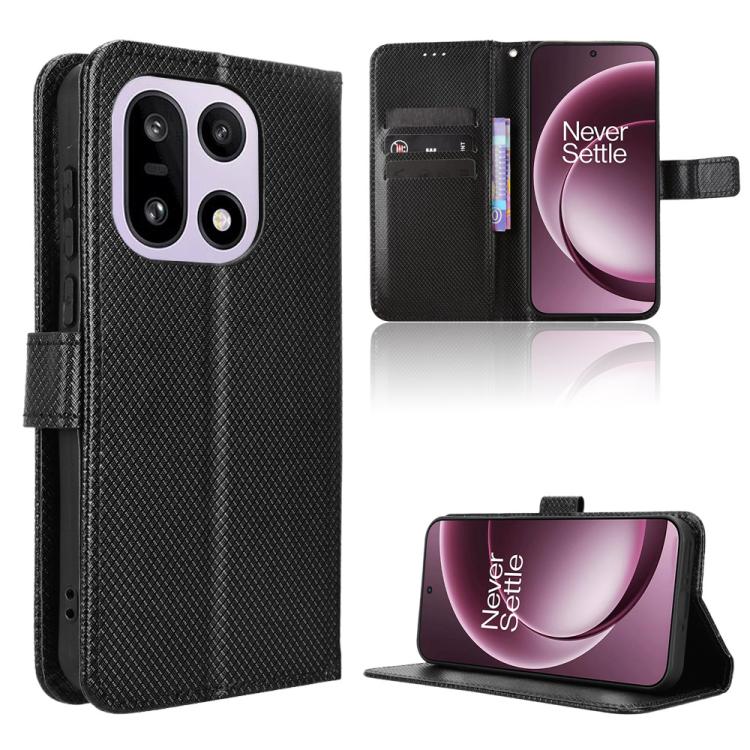 Diamond Texture Leather Phone Case, For OnePlus Ace 6 / Ace 6T / 15R, For OnePlus 15, For OnePlus Nord 5 / Ace 5 Ultra 5G, For OnePlus Nord CE5 / Ace 5 Racing 5G