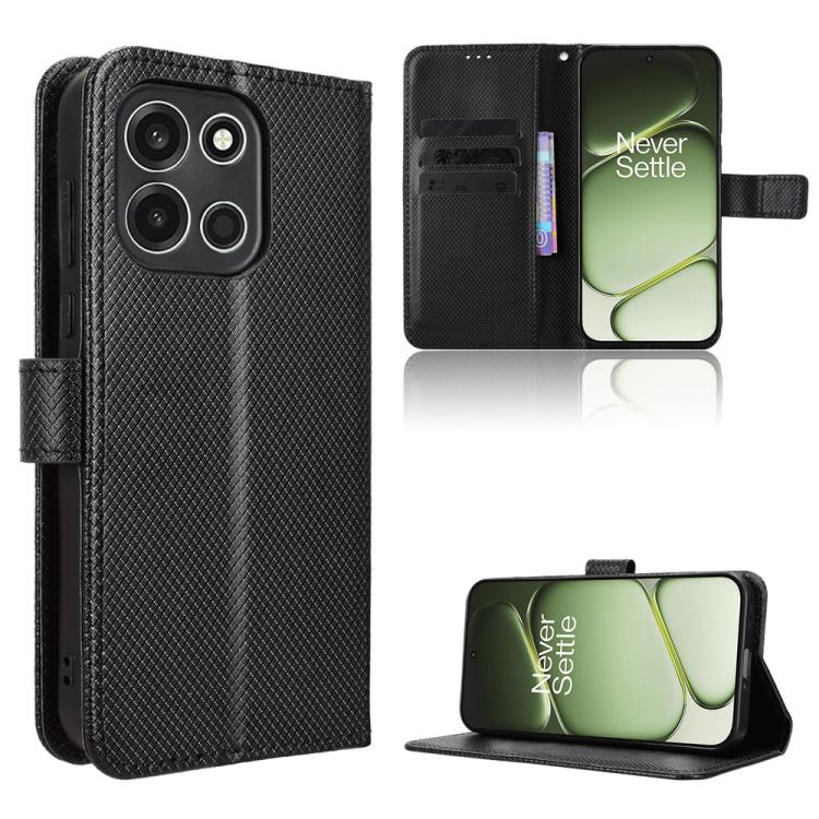 Diamond Texture Leather Phone Case, For OnePlus Ace 6 Ultra, For OnePlus Nord 6 5G / Turbo 6, For OnePlus 15T, For OnePlus Turbo 6V 5G