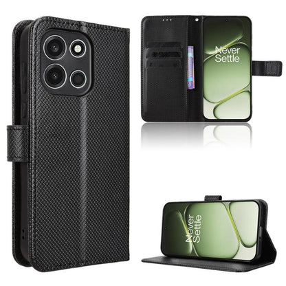 Diamond Texture Leather Phone Case, For OnePlus Ace 6 Ultra, For OnePlus Nord 6 5G / Turbo 6, For OnePlus 15T, For OnePlus Turbo 6V 5G