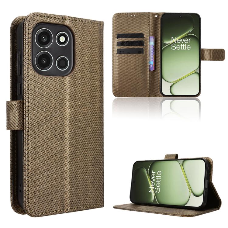 Diamond Texture Leather Phone Case, For OnePlus Ace 6 Ultra, For OnePlus Nord 6 5G / Turbo 6, For OnePlus 15T, For OnePlus Turbo 6V 5G