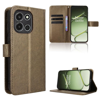 Diamond Texture Leather Phone Case, For OnePlus Ace 6 Ultra, For OnePlus Nord 6 5G / Turbo 6, For OnePlus 15T, For OnePlus Turbo 6V 5G