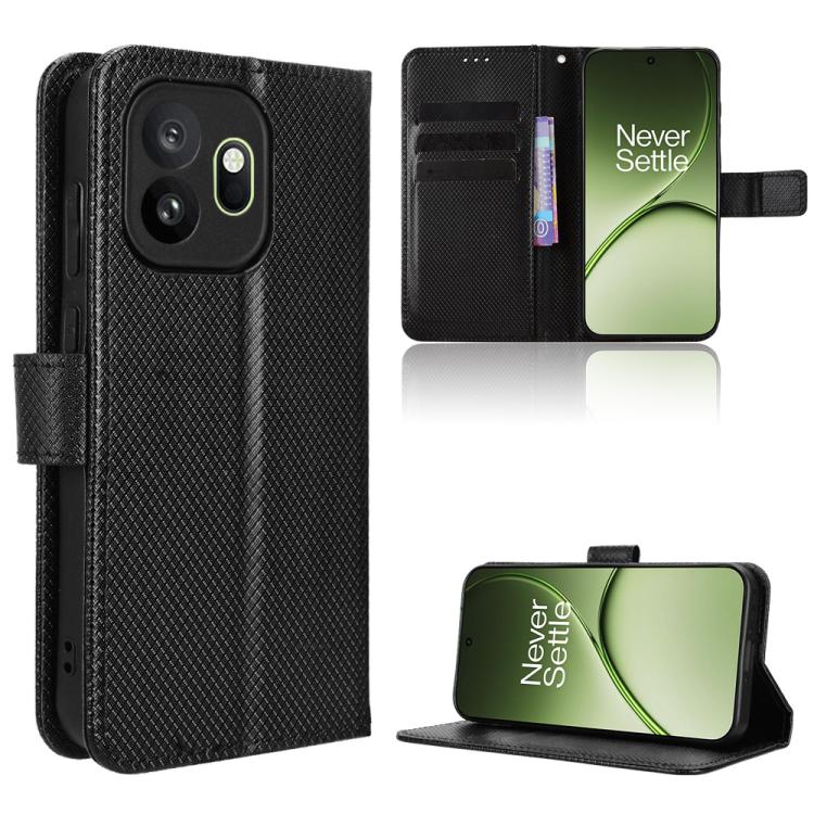 Diamond Texture Leather Phone Case, For OnePlus Ace 6 Ultra, For OnePlus Nord 6 5G / Turbo 6, For OnePlus 15T, For OnePlus Turbo 6V 5G