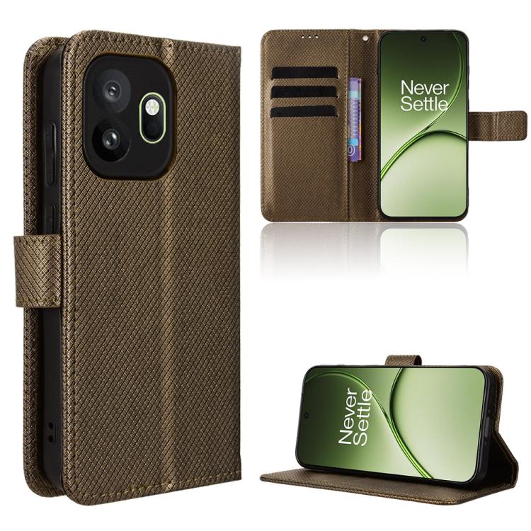 Diamond Texture Leather Phone Case, For OnePlus Ace 6 Ultra, For OnePlus Nord 6 5G / Turbo 6, For OnePlus 15T, For OnePlus Turbo 6V 5G