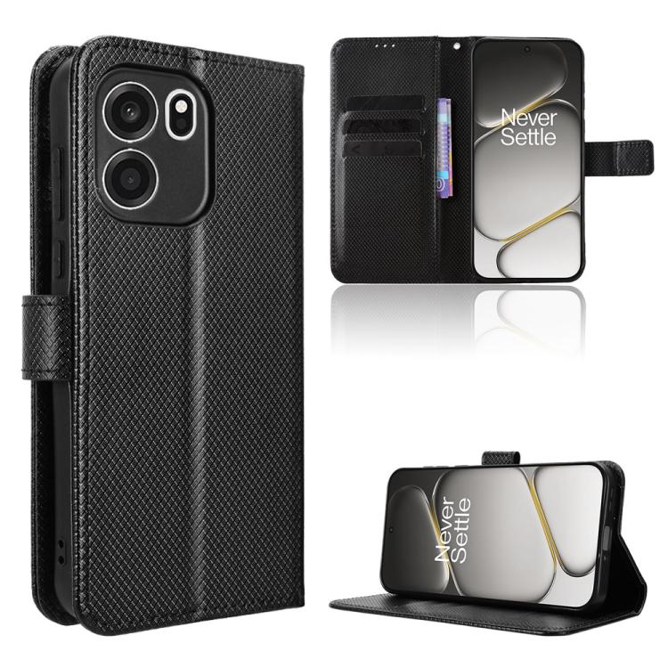 Diamond Texture Leather Phone Case, For OnePlus Ace 6 Ultra, For OnePlus Nord 6 5G / Turbo 6, For OnePlus 15T, For OnePlus Turbo 6V 5G
