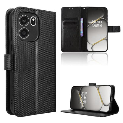 Diamond Texture Leather Phone Case, For OnePlus Ace 6 Ultra, For OnePlus Nord 6 5G / Turbo 6, For OnePlus 15T, For OnePlus Turbo 6V 5G