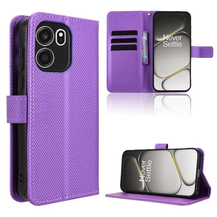 Diamond Texture Leather Phone Case, For OnePlus Ace 6 Ultra, For OnePlus Nord 6 5G / Turbo 6, For OnePlus 15T, For OnePlus Turbo 6V 5G
