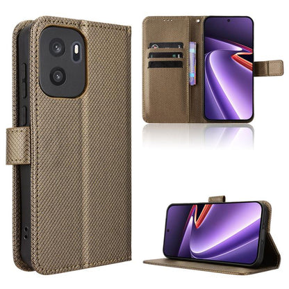 Diamond Texture Leather Phone Case, For OnePlus Ace 6 Ultra, For OnePlus Nord 6 5G / Turbo 6, For OnePlus 15T, For OnePlus Turbo 6V 5G