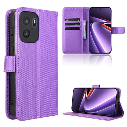 Diamond Texture Leather Phone Case, For OnePlus Ace 6 Ultra, For OnePlus Nord 6 5G / Turbo 6, For OnePlus 15T, For OnePlus Turbo 6V 5G