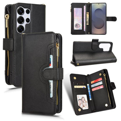 Litchi Texture Zipper Leather Phone Case, For Samsung Galaxy S25 5G, For Samsung Galaxy S25+ 5G, For Samsung Galaxy S25 Ultra 5G, For Samsung Galaxy S24 Ultra 5G