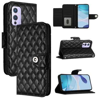 Rhombic Texture Flip Leather Phone Case with Lanyard, For OnePlus Nord 2 5G, For OnePlus 9 Pro, For OnePlus 9, For OnePlus Nord N10 5G