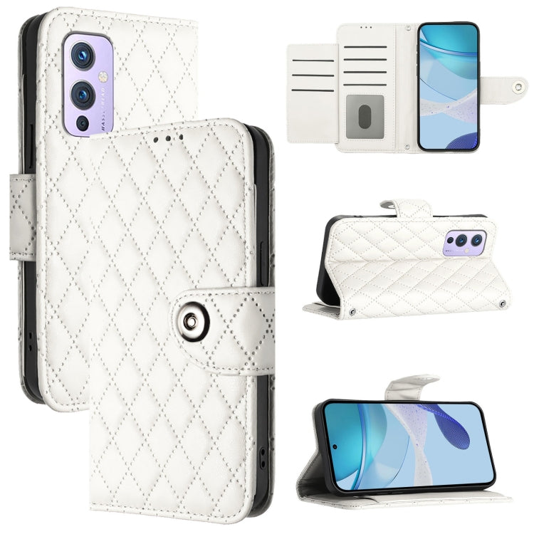 Rhombic Texture Flip Leather Phone Case with Lanyard, For OnePlus Nord 2 5G, For OnePlus 9 Pro, For OnePlus 9, For OnePlus Nord N10 5G