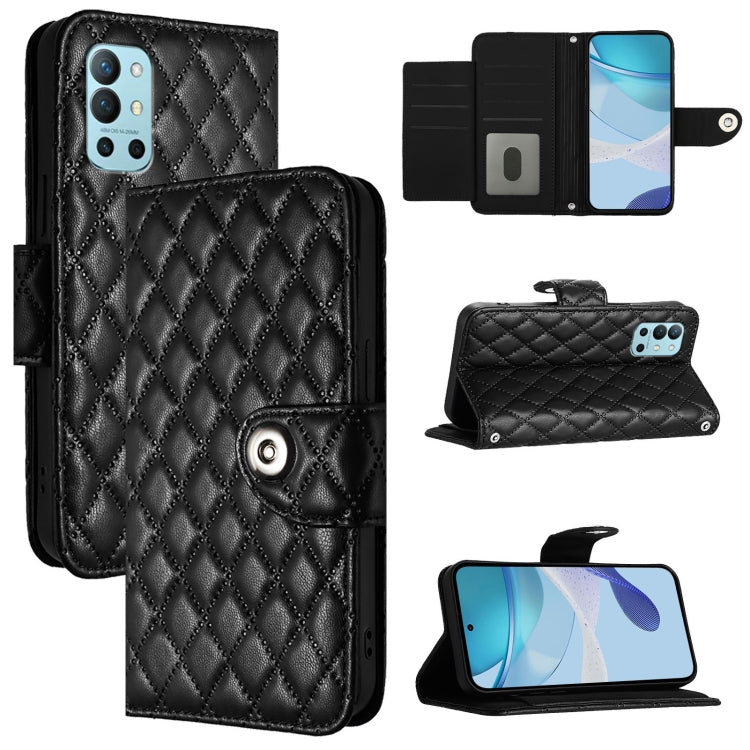 Rhombic Texture Flip Leather Phone Case with Lanyard, For OnePlus 10 Pro, For OnePlus Nord N20 5G, For OnePlus 9R / 8T, For OnePlus Nord CE 5G