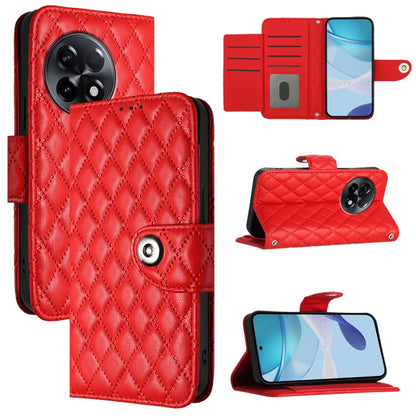 Rhombic Texture Flip Leather Phone Case with Lanyard, For OnePlus Ace 2V / Nord 3, For OnePlus 11R, For OnePlus 11, For OnePlus Nord N300