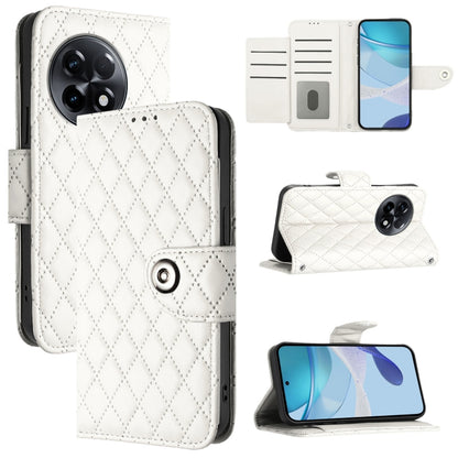 Rhombic Texture Flip Leather Phone Case with Lanyard, For OnePlus Ace 2V / Nord 3, For OnePlus 11R, For OnePlus 11, For OnePlus Nord N300