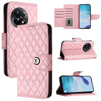 Rhombic Texture Flip Leather Phone Case with Lanyard, For OnePlus Ace 2V / Nord 3, For OnePlus 11R, For OnePlus 11, For OnePlus Nord N300