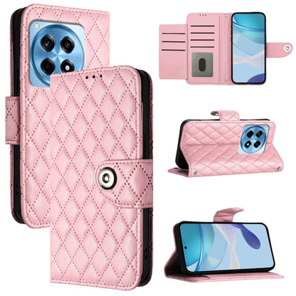 Rhombic Texture Flip Leather Phone Case with Lanyard, For OnePlus 12R, For OnePlus 12 5G Global, For OnePlus CE 3 Lite 5G / Nord N30, For OnePlus Nord CE3