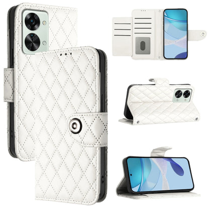 Rhombic Texture Flip Leather Phone Case with Lanyard, For OnePlus Ace Pro / 10T, For OnePlus Nord 2T, For OnePlus 10R / Ace, For OnePlus Nord CE 2 5G