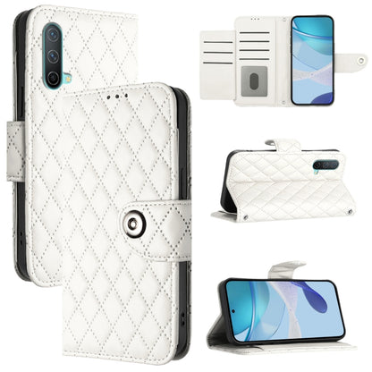 Rhombic Texture Flip Leather Phone Case with Lanyard, For OnePlus 10 Pro, For OnePlus Nord N20 5G, For OnePlus 9R / 8T, For OnePlus Nord CE 5G