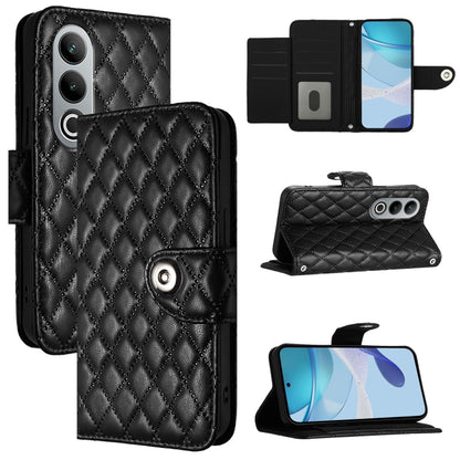 Rhombic Texture Flip Leather Phone Case with Lanyard, For OnePlus Nord CE 2 Lite 5G, For OnePlus Nord 2 Lite, For OnePlus Nord CE4, For OnePlus Nord N30 SE