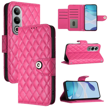 Rhombic Texture Flip Leather Phone Case with Lanyard, For OnePlus Nord CE 2 Lite 5G, For OnePlus Nord 2 Lite, For OnePlus Nord CE4, For OnePlus Nord N30 SE