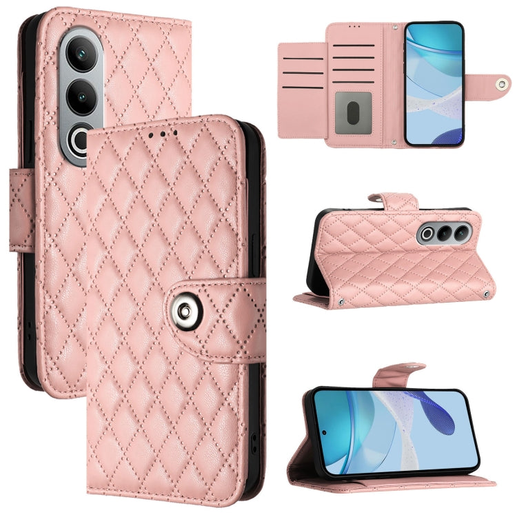 Rhombic Texture Flip Leather Phone Case with Lanyard, For OnePlus Nord CE 2 Lite 5G, For OnePlus Nord 2 Lite, For OnePlus Nord CE4, For OnePlus Nord N30 SE