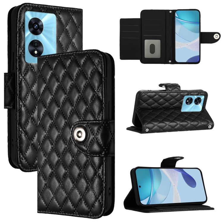 Rhombic Texture Flip Leather Phone Case with Lanyard, For OnePlus Ace 2V / Nord 3, For OnePlus 11R, For OnePlus 11, For OnePlus Nord N300