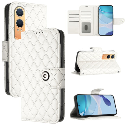 Rhombic Texture Flip Leather Phone Case with Lanyard, For OnePlus 13R / Ace 5 Pro 5G, For OnePlus Nord 4 5G, For OnePlus Nord 4 5G Global, For OnePlus Nord CE4 Lite
