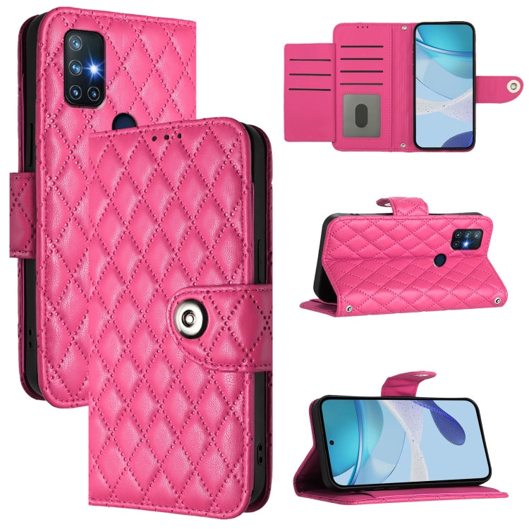 Rhombic Texture Flip Leather Phone Case with Lanyard, For OnePlus Nord 2 5G, For OnePlus 9 Pro, For OnePlus 9, For OnePlus Nord N10 5G