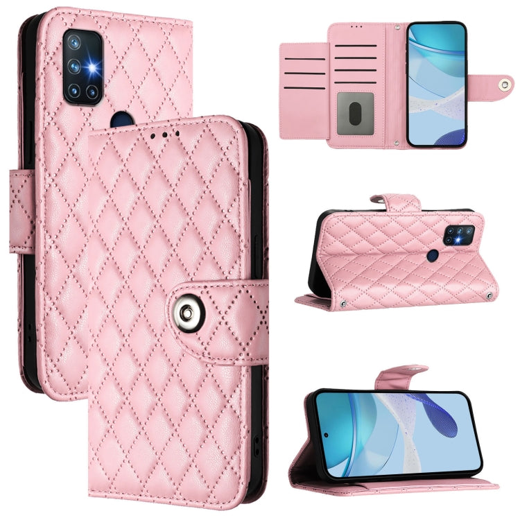 Rhombic Texture Flip Leather Phone Case with Lanyard, For OnePlus Nord 2 5G, For OnePlus 9 Pro, For OnePlus 9, For OnePlus Nord N10 5G