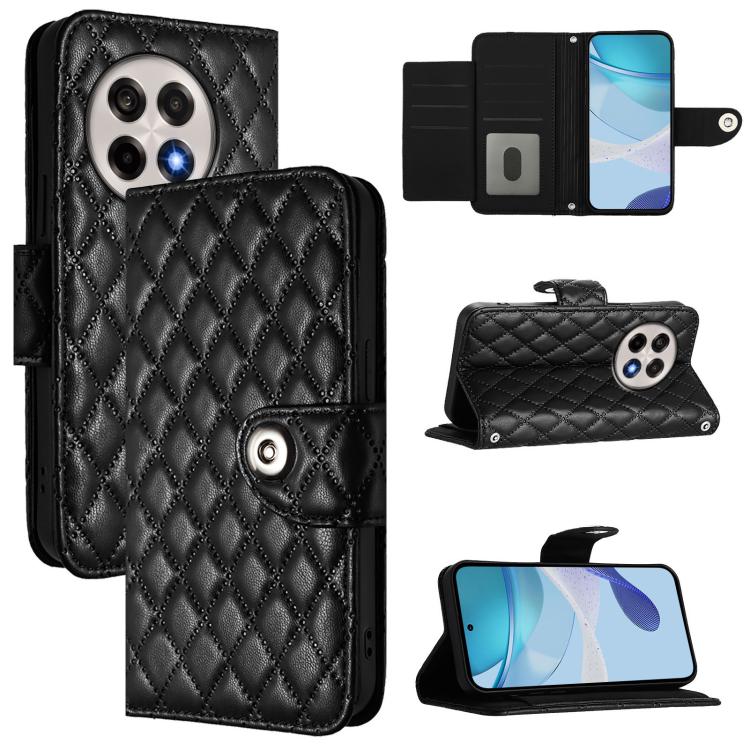 Rhombic Texture Flip Leather Phone Case with Lanyard, For OnePlus 13R / Ace 5 Pro 5G, For OnePlus Nord 4 5G, For OnePlus Nord 4 5G Global, For OnePlus Nord CE4 Lite
