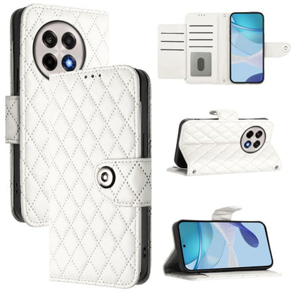 Rhombic Texture Flip Leather Phone Case with Lanyard, For OnePlus 13R / Ace 5 Pro 5G, For OnePlus Nord 4 5G, For OnePlus Nord 4 5G Global, For OnePlus Nord CE4 Lite