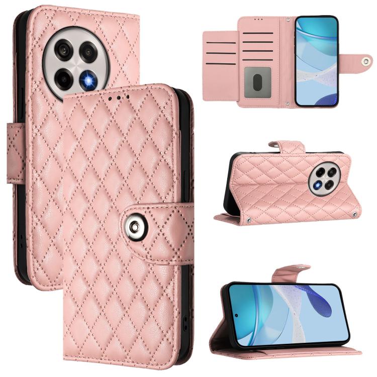 Rhombic Texture Flip Leather Phone Case with Lanyard, For OnePlus 13R / Ace 5 Pro 5G, For OnePlus Nord 4 5G, For OnePlus Nord 4 5G Global, For OnePlus Nord CE4 Lite