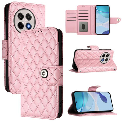 Rhombic Texture Flip Leather Phone Case with Lanyard, For OnePlus 13R / Ace 5 Pro 5G, For OnePlus Nord 4 5G, For OnePlus Nord 4 5G Global, For OnePlus Nord CE4 Lite