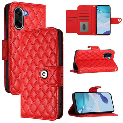 Rhombic Texture Flip Leather Phone Case with Lanyard, For OnePlus Turbo 6X Pro 5G, For OnePlus Turbo 6 / Turbo 6V, For OnePlus Ace 5 Ultra, For OnePlus Ace 5 Racing