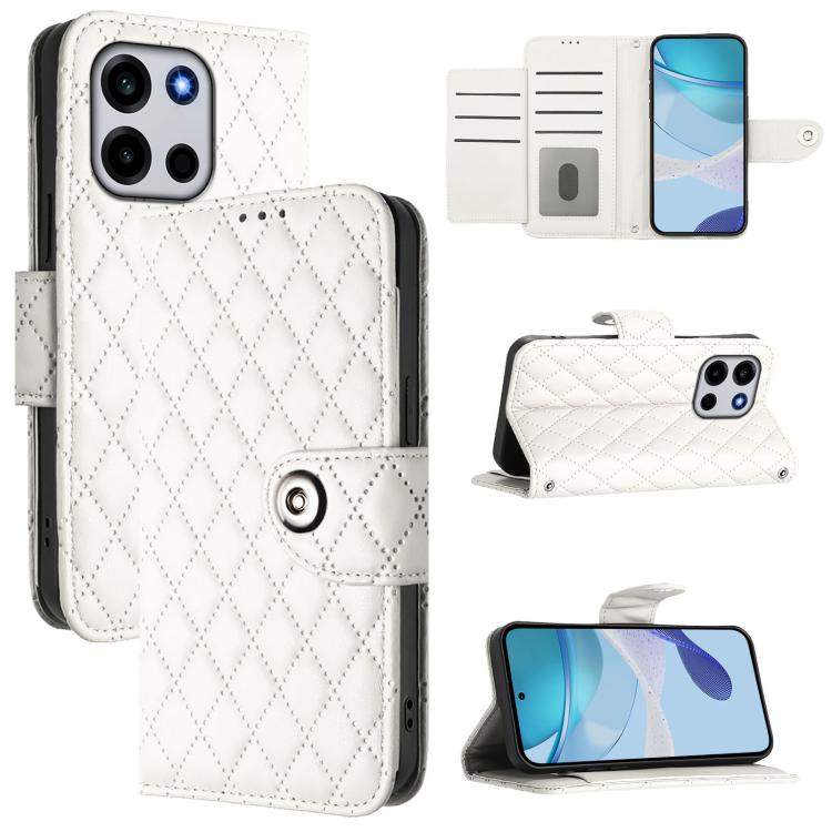 Rhombic Texture Flip Leather Phone Case with Lanyard, For OnePlus Turbo 6X Pro 5G, For OnePlus Turbo 6 / Turbo 6V, For OnePlus Ace 5 Ultra, For OnePlus Ace 5 Racing