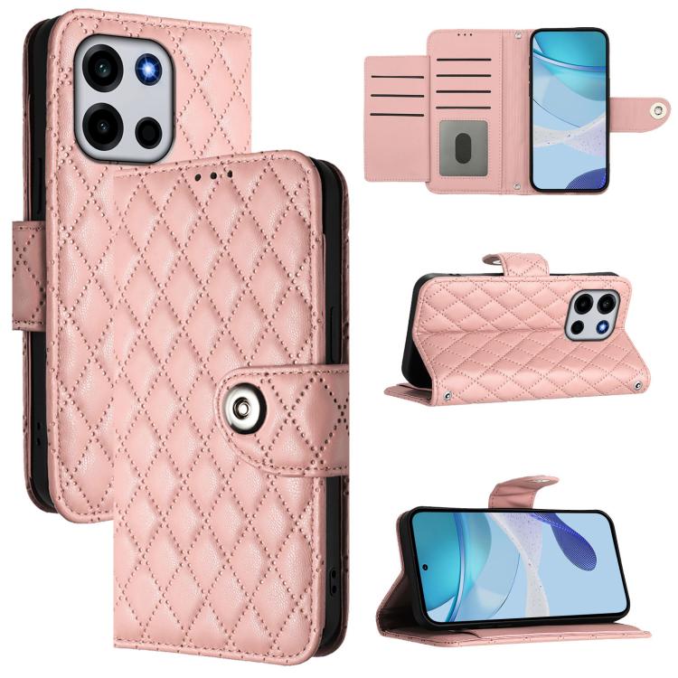 Rhombic Texture Flip Leather Phone Case with Lanyard, For OnePlus Turbo 6X Pro 5G, For OnePlus Turbo 6 / Turbo 6V, For OnePlus Ace 5 Ultra, For OnePlus Ace 5 Racing