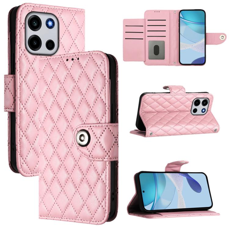 Rhombic Texture Flip Leather Phone Case with Lanyard, For OnePlus Turbo 6X Pro 5G, For OnePlus Turbo 6 / Turbo 6V, For OnePlus Ace 5 Ultra, For OnePlus Ace 5 Racing