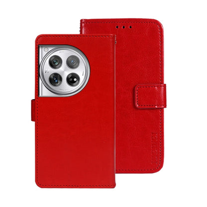 idewei Crazy Horse Texture Leather Phone Case, For OnePlus 13R, For OnePlus 12R, For OnePlus 12