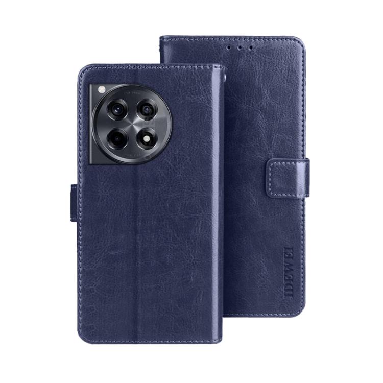 idewei Crazy Horse Texture Leather Phone Case, For OnePlus 13R, For OnePlus 12R, For OnePlus 12